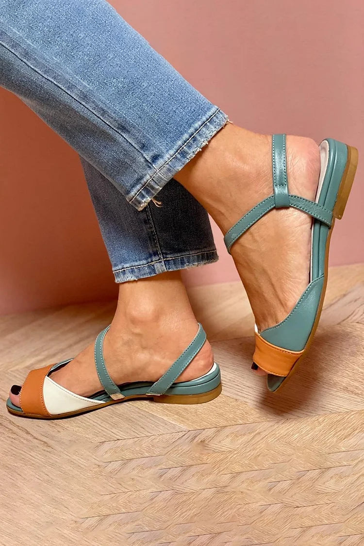 Elance™ | Tricolor Open-Toe Sandals