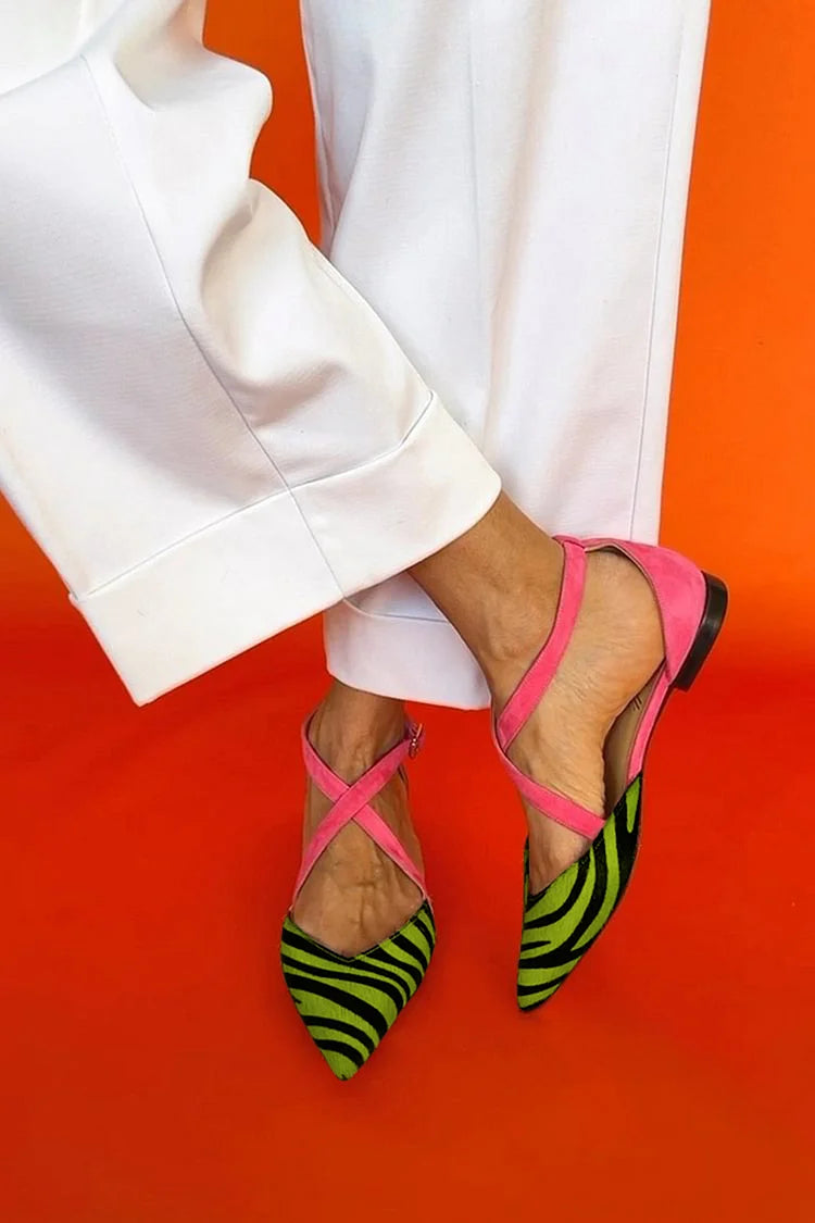 Elance™ | Zebra-Detail Ballet Flats