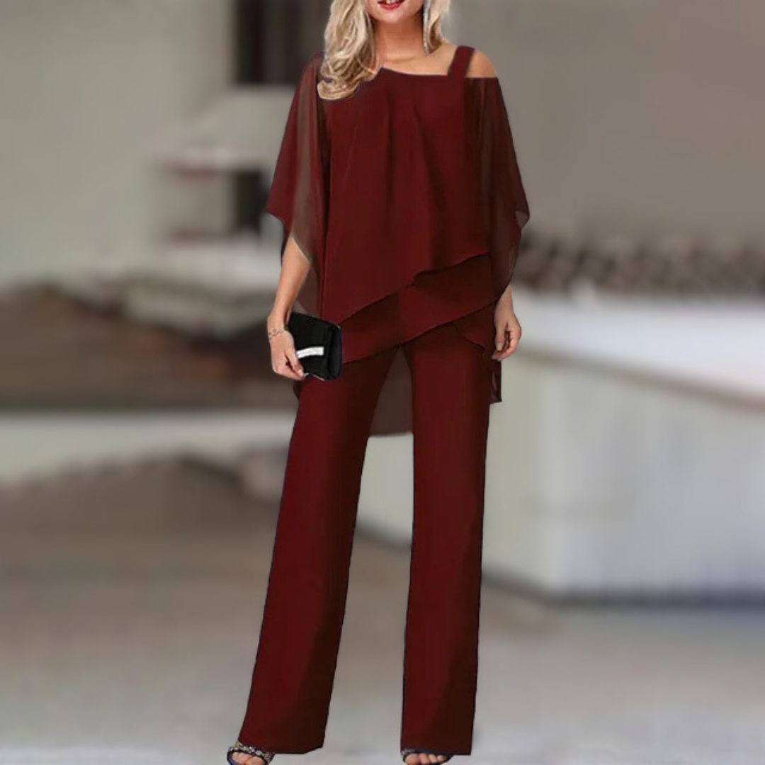Monique | Elegant Women's Chiffon Set