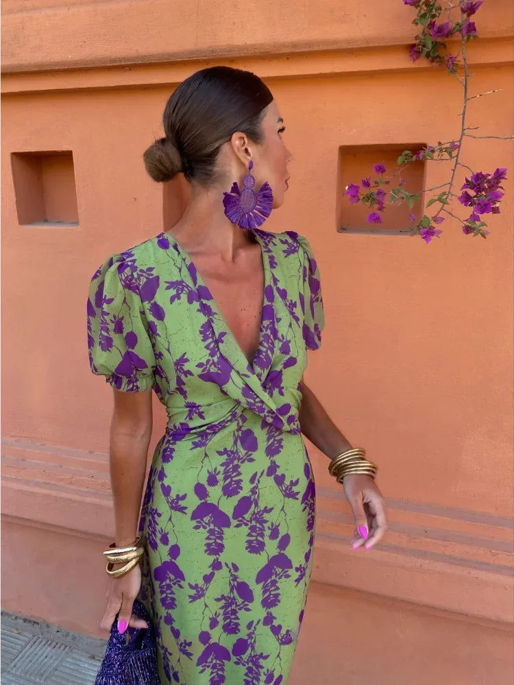 Elance™ | Elegant Women's Printed Dress