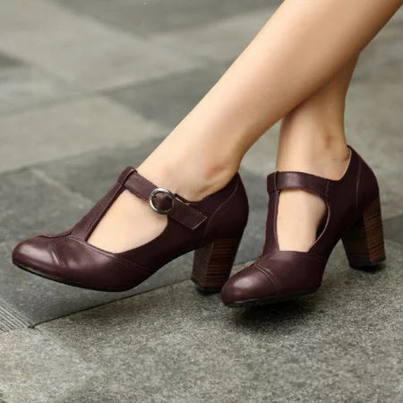 Elance™ | Refined Low Heel T-Strap