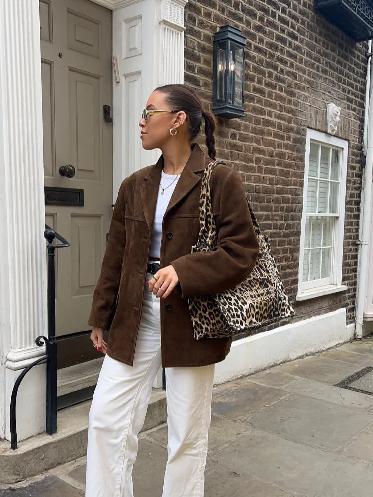 Ava&Claire™ | Sophie Brown Short Jacket
