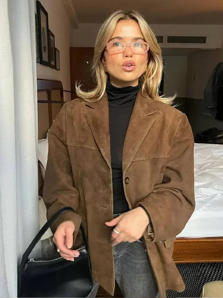 Ava&Claire™ | Sophie Brown Short Jacket