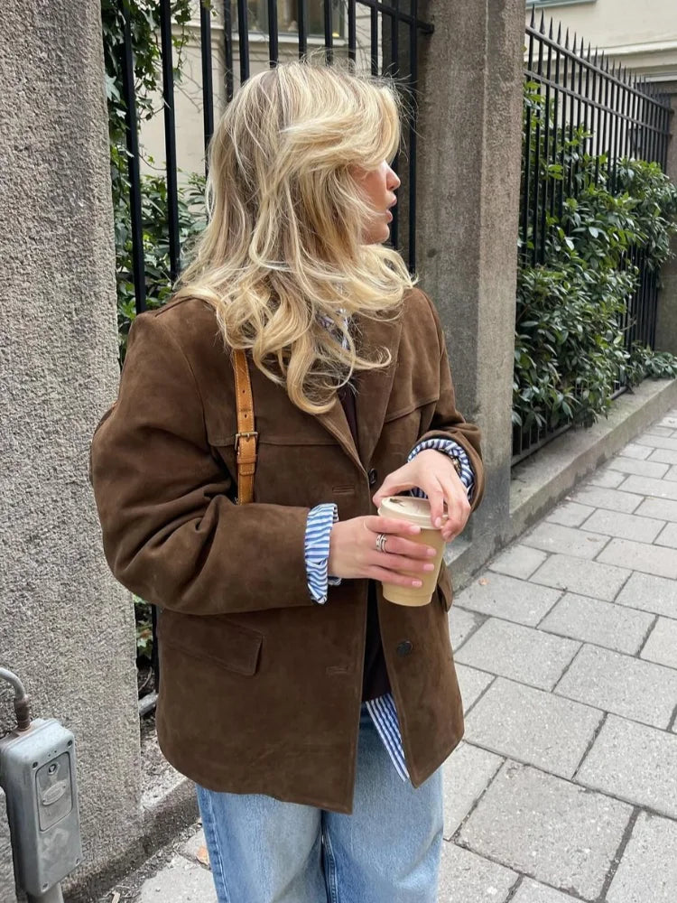 Ava&Claire™ | Sophie Brown Short Jacket