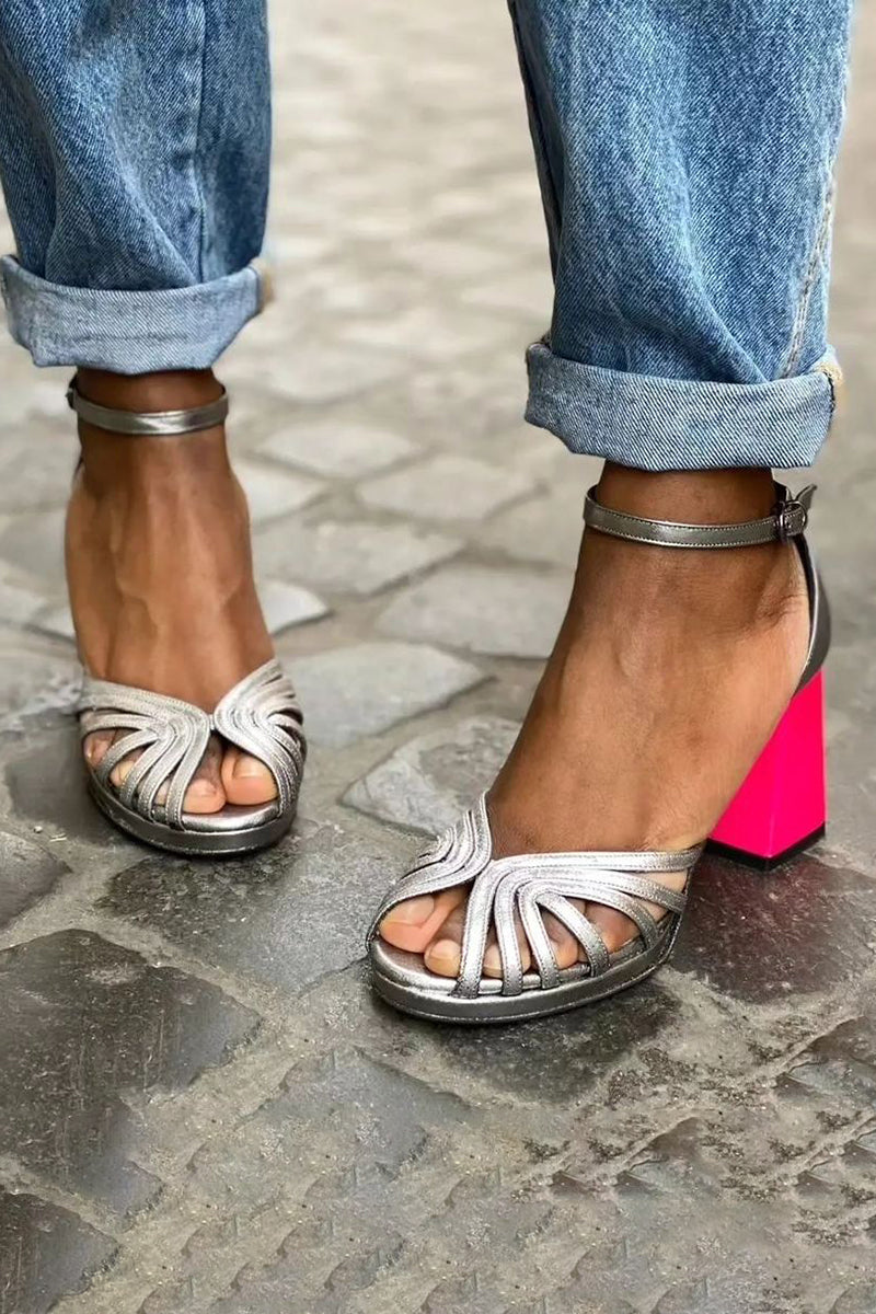 Elance™ | Elegant Chunky Heel Sandals