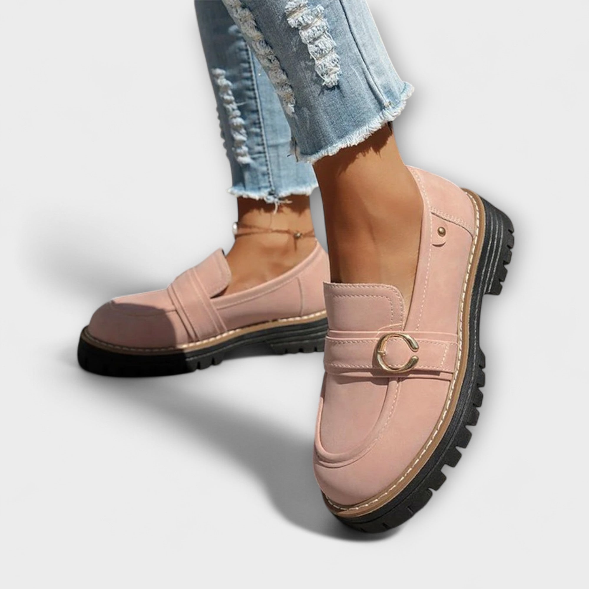 Elance™ | Elegant Rounded Toe Loafers