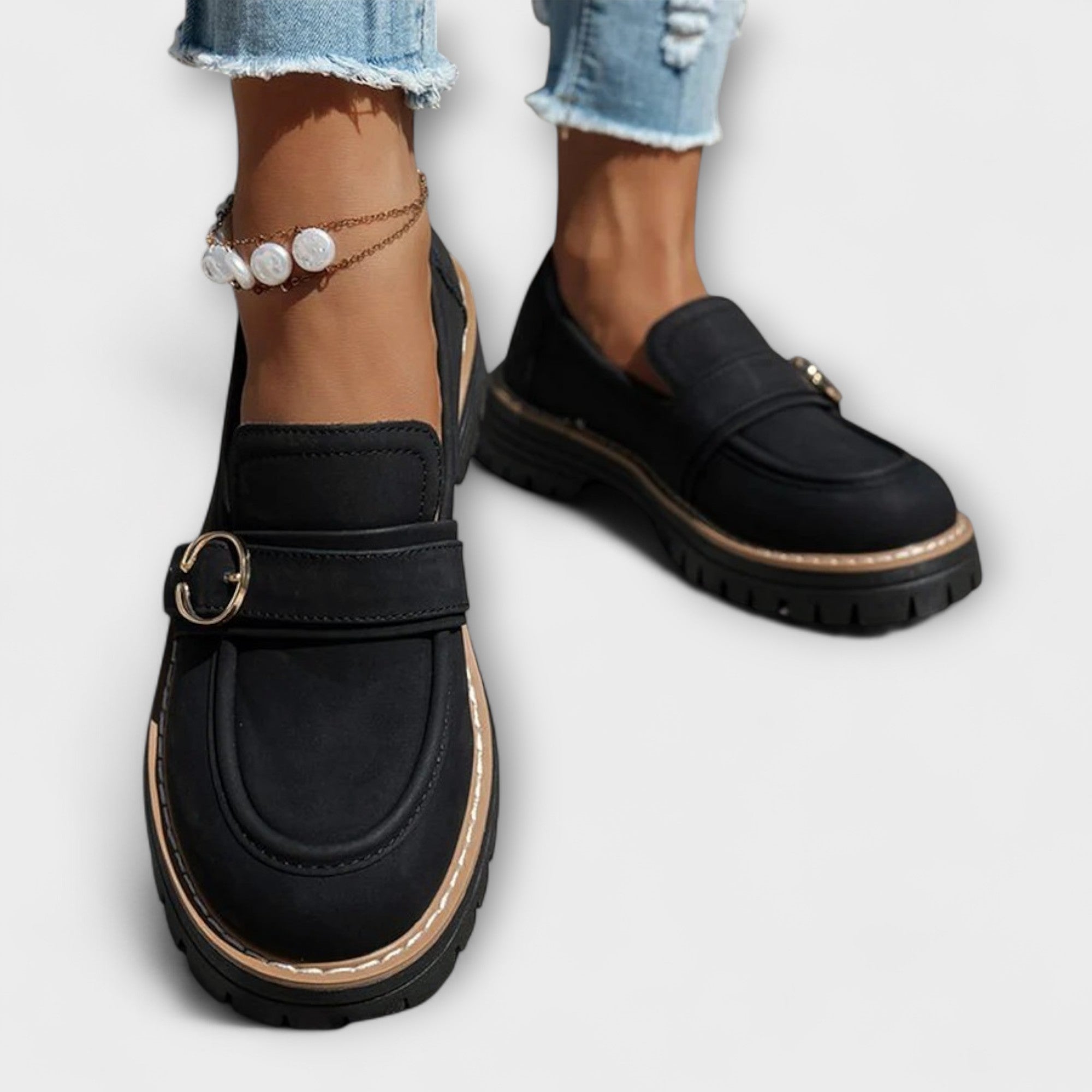 Elance™ | Elegant Rounded Toe Loafers