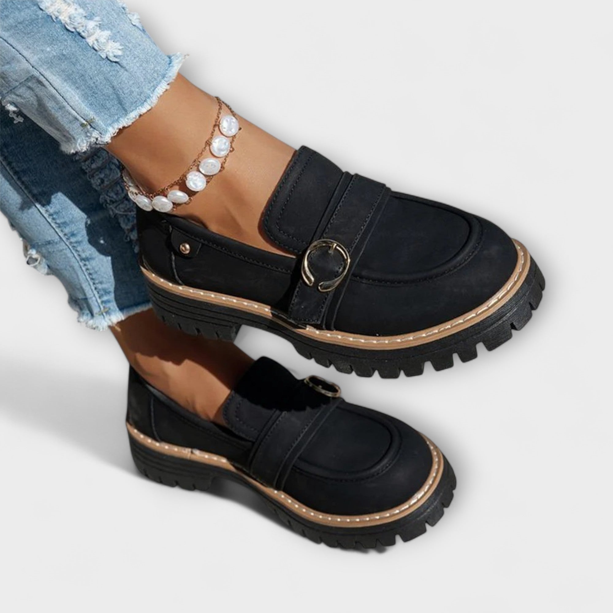 Elance™ | Elegant Rounded Toe Loafers
