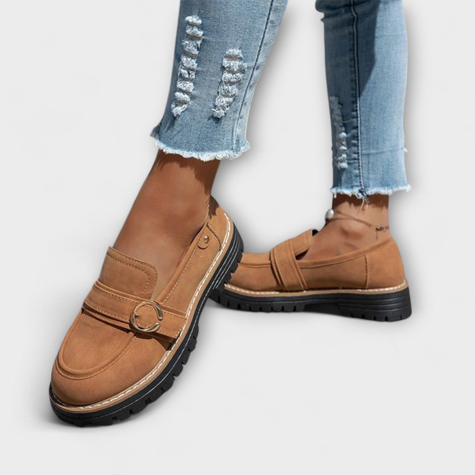 Elance™ | Elegant Rounded Toe Loafers