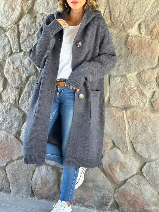 Amelia™ | Long Knitted Women's Cardigan