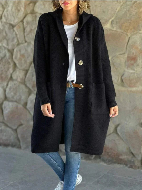Amelia™ | Long Knitted Women's Cardigan