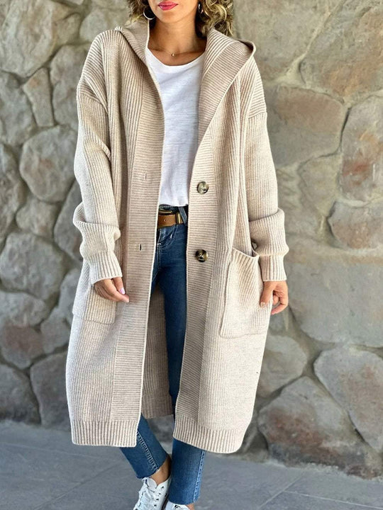 Amelia™ | Long Knitted Women's Cardigan