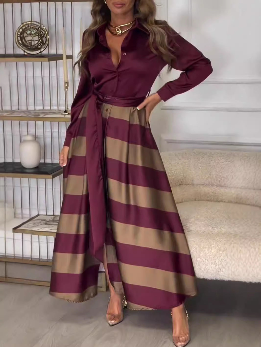 Elance™ | Striped Maxi Dress