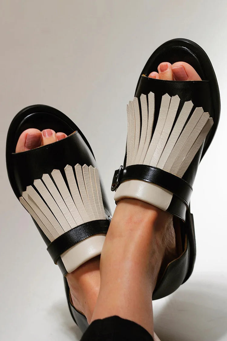 Elance™ | Chic Fringe Platform Sandals