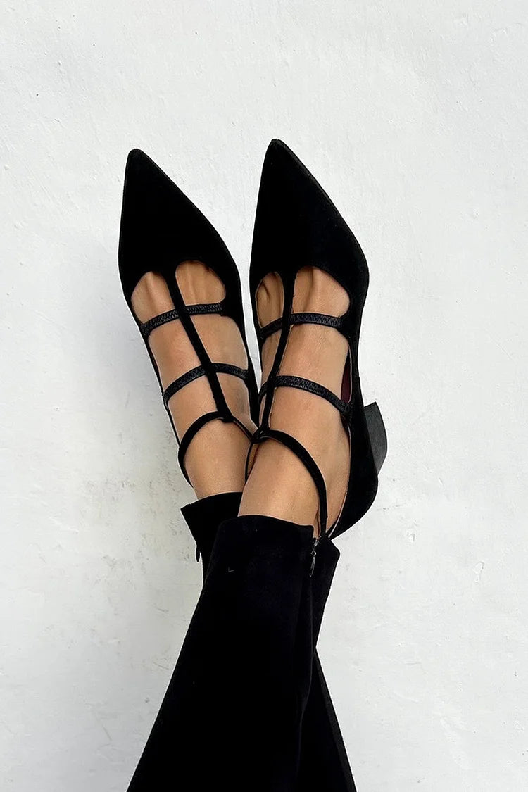 Elance™ | Chic Lace-Up Ballerinas