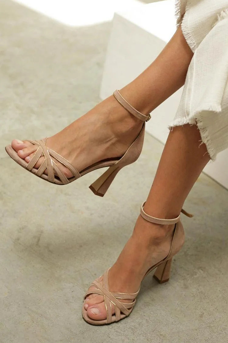 Elance™ | Chic Cross-Strap Heels