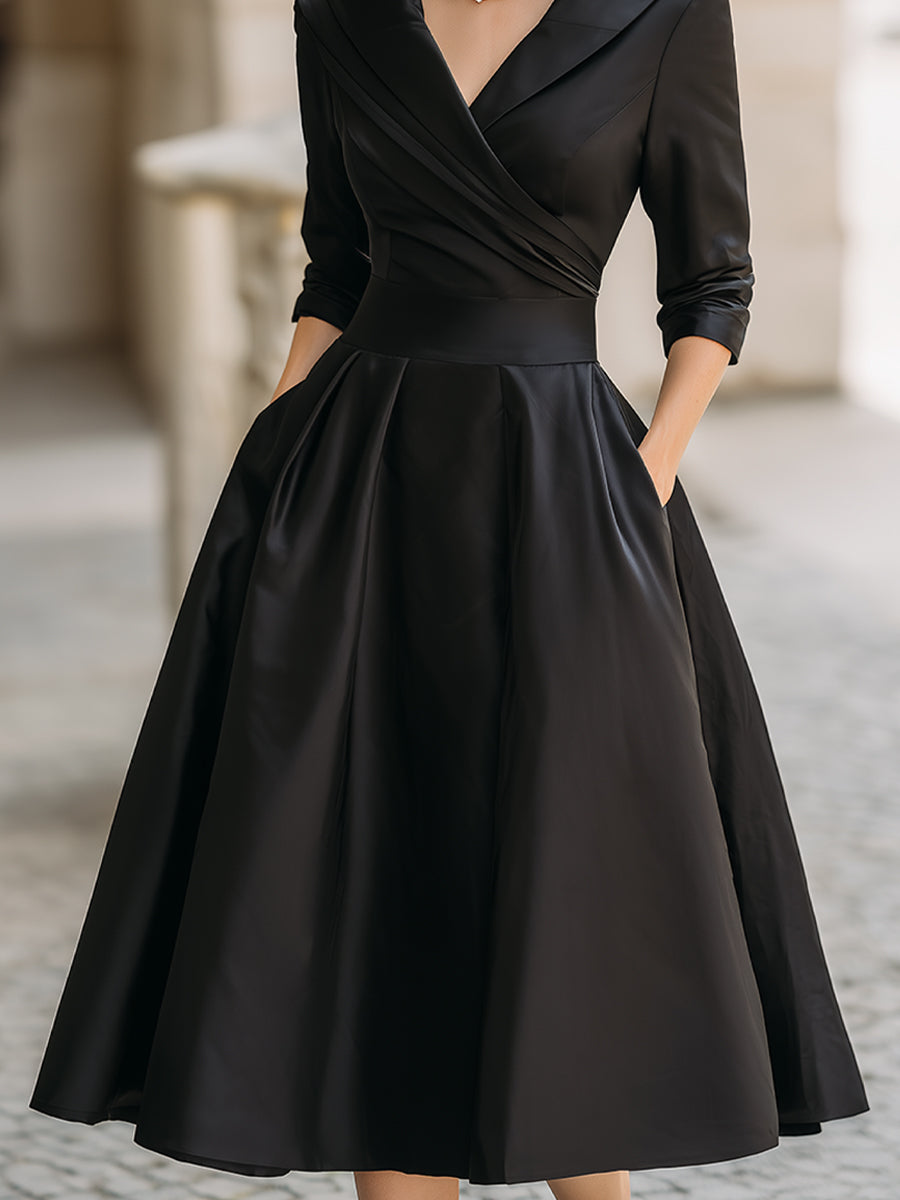 Ava&Claire | Lina Midi Satin Dress