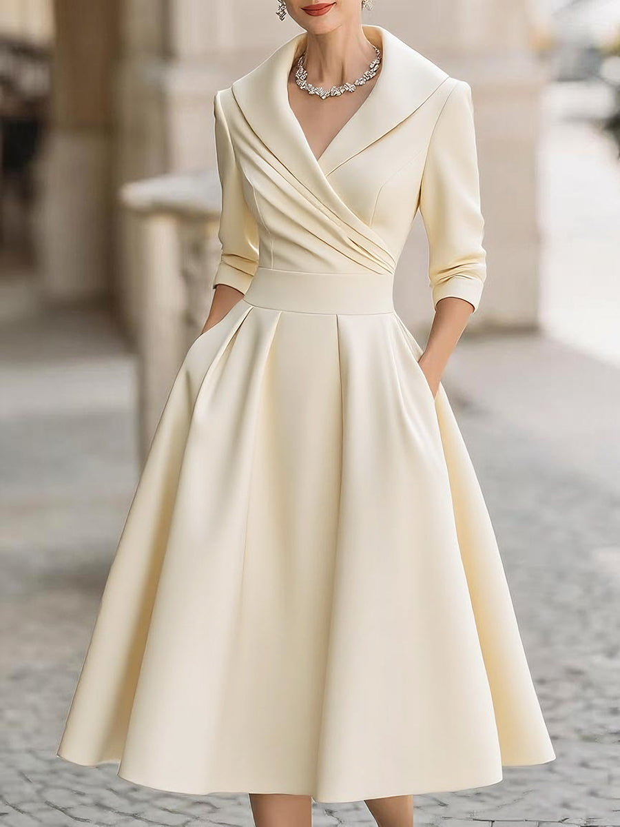Ava&Claire | Lina Midi Satin Dress
