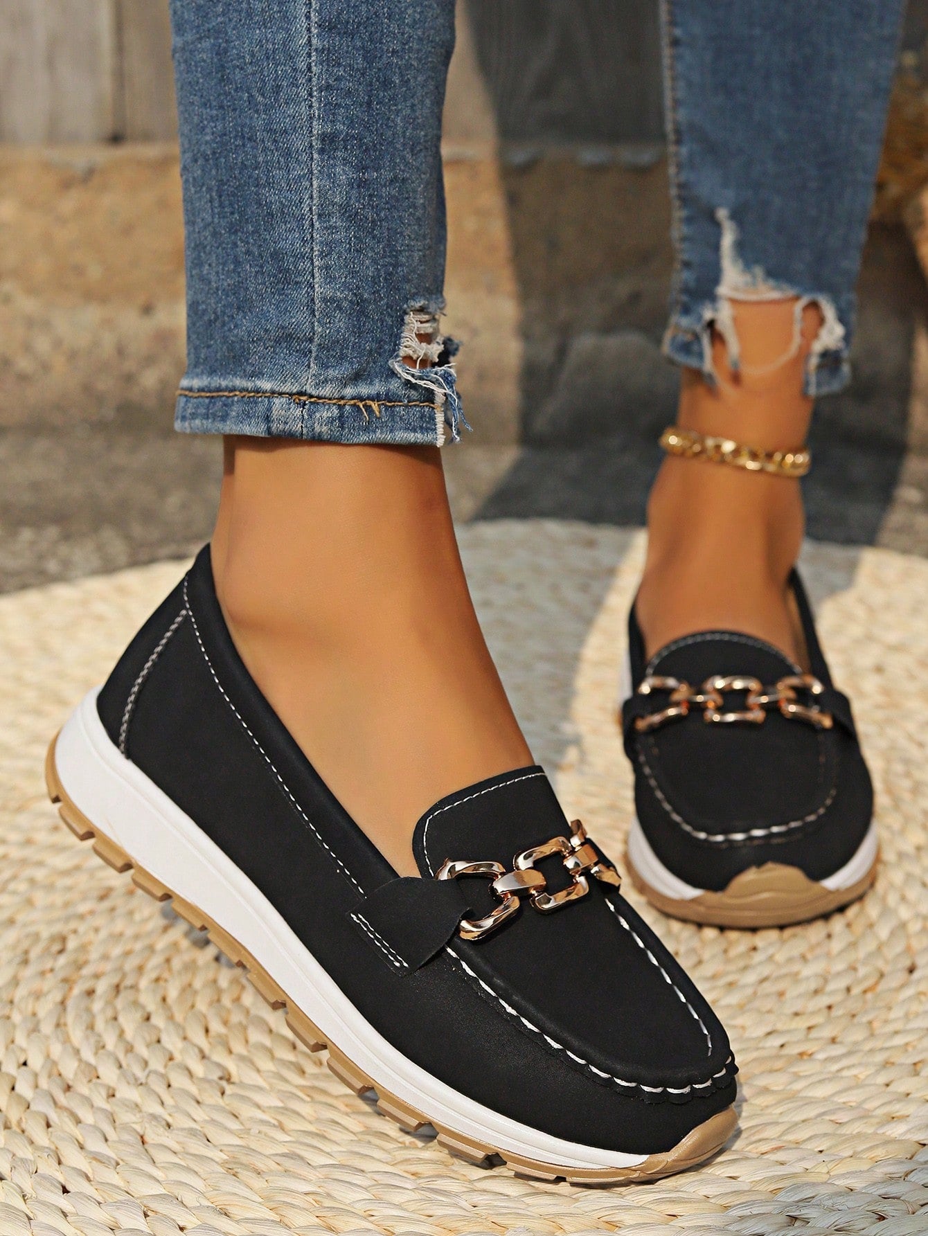 Ellie | Flat Buckle Loafers