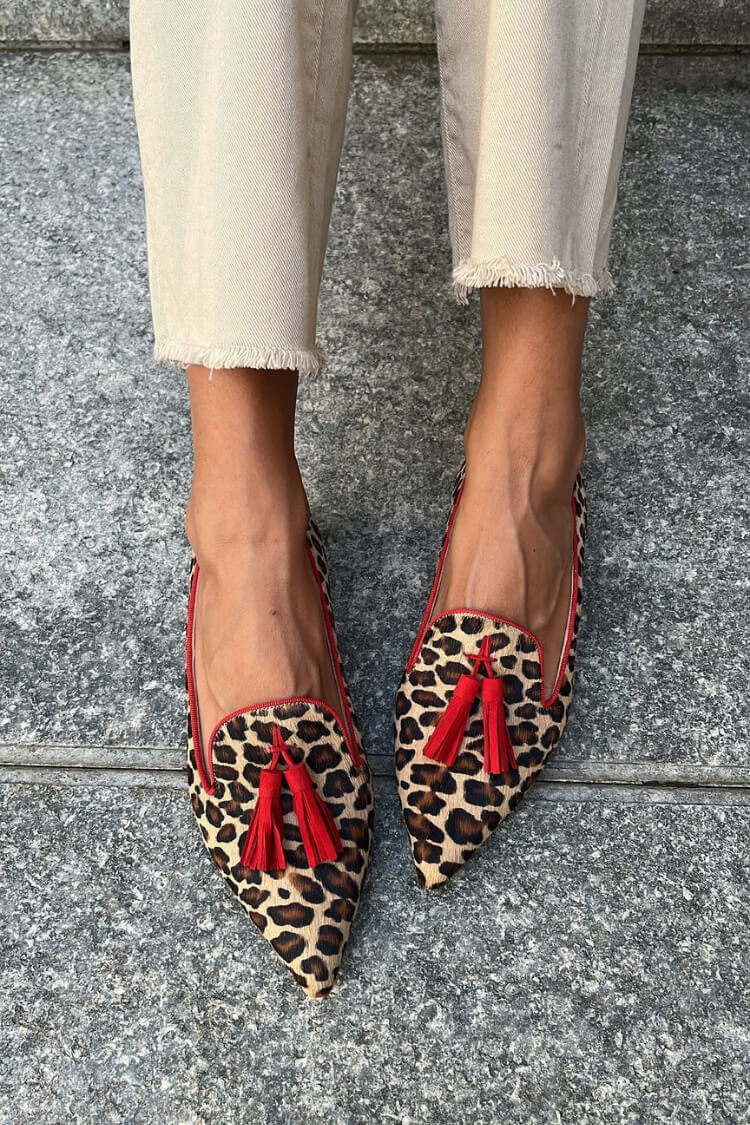 Elance™ | Chic Fringe Pointed Loafers