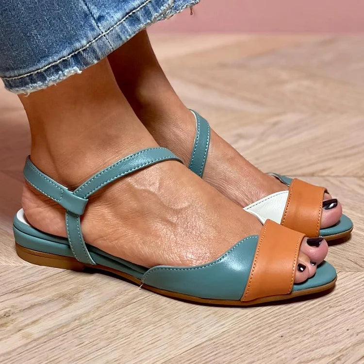 Elance™ | Tricolor Open-Toe Sandals