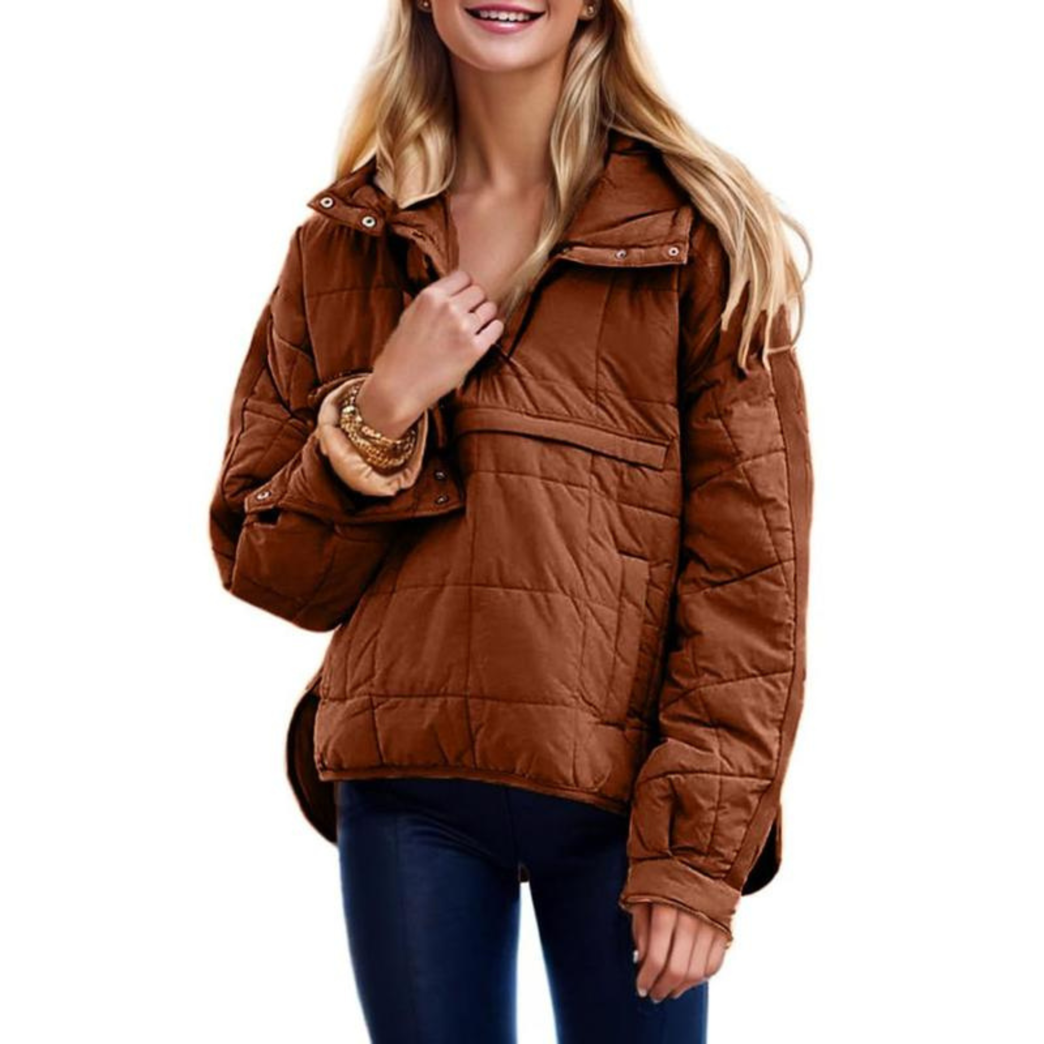 Ava&Claire™ – Oversized Hooded Pullover Hooded Jacket