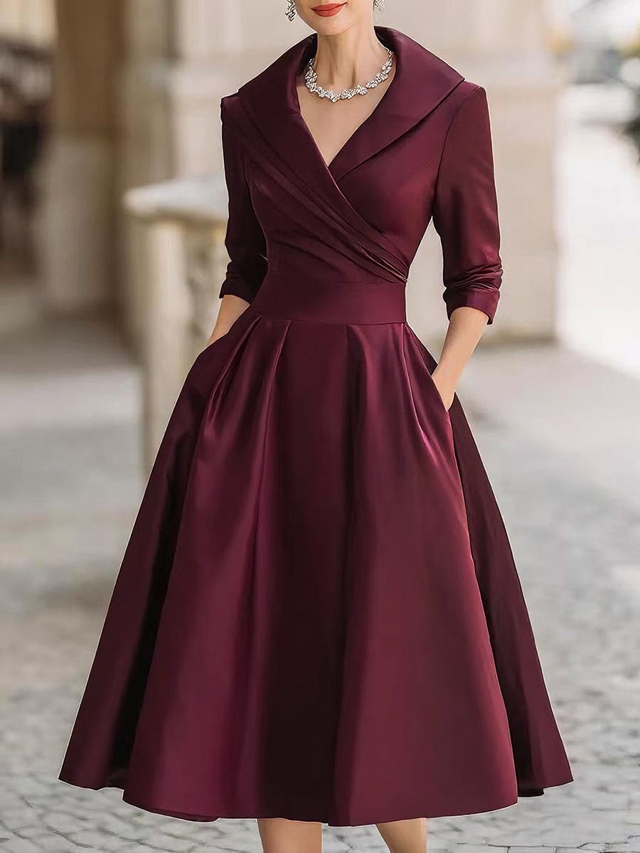 Ava&Claire | Lina Midi Satin Dress