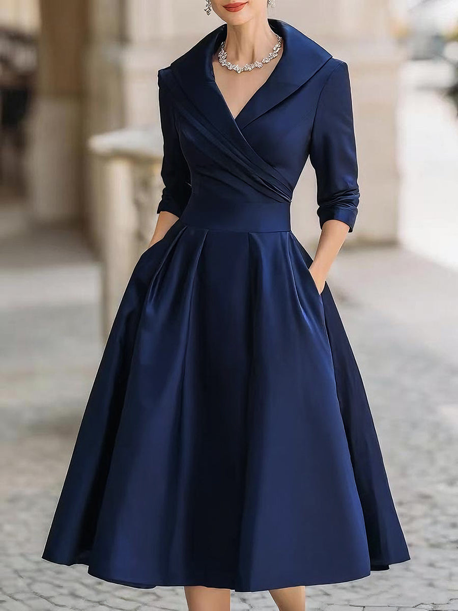 Ava&Claire | Lina Midi Satin Dress