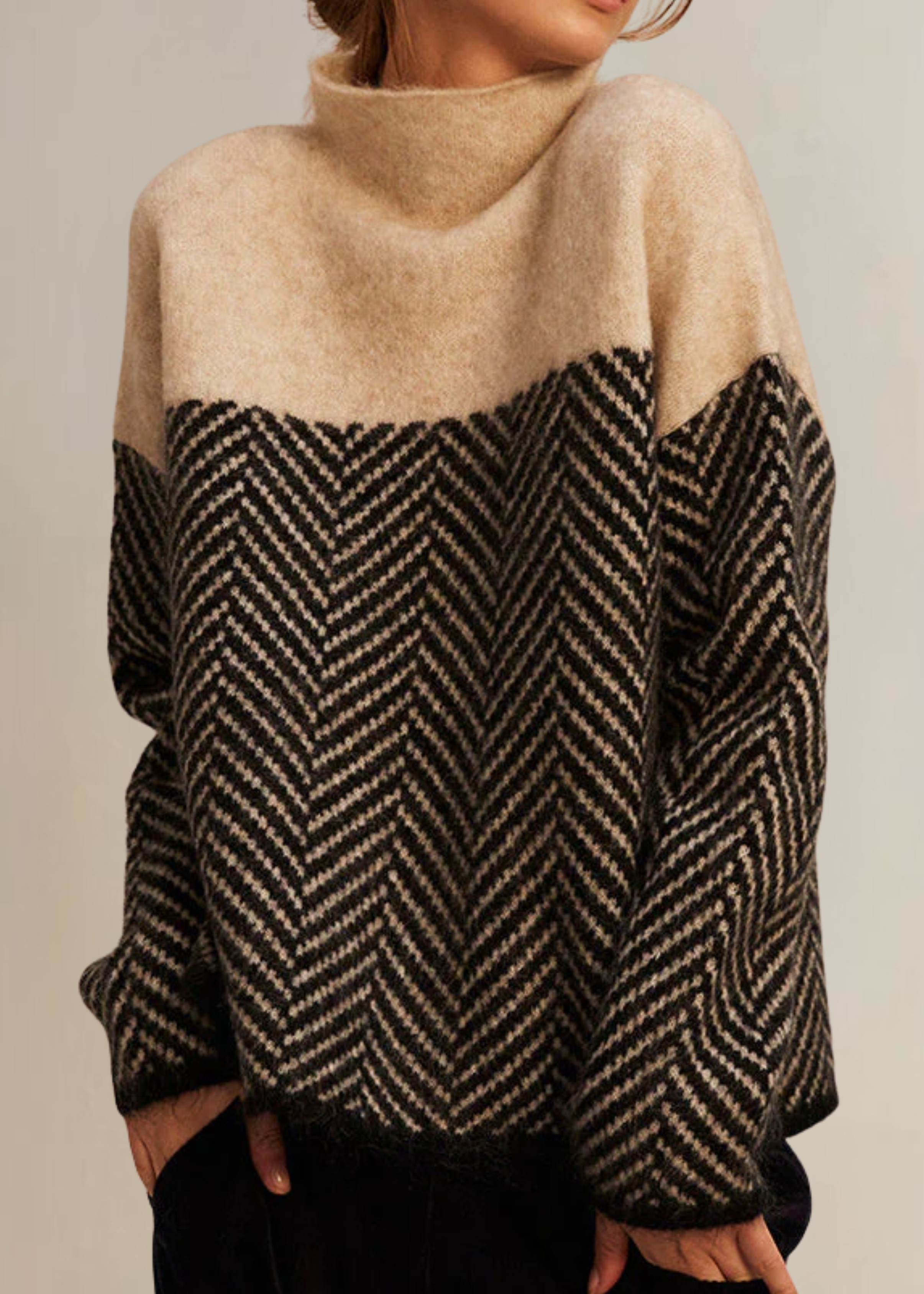 Malene | Cotton Turtleneck Sweater