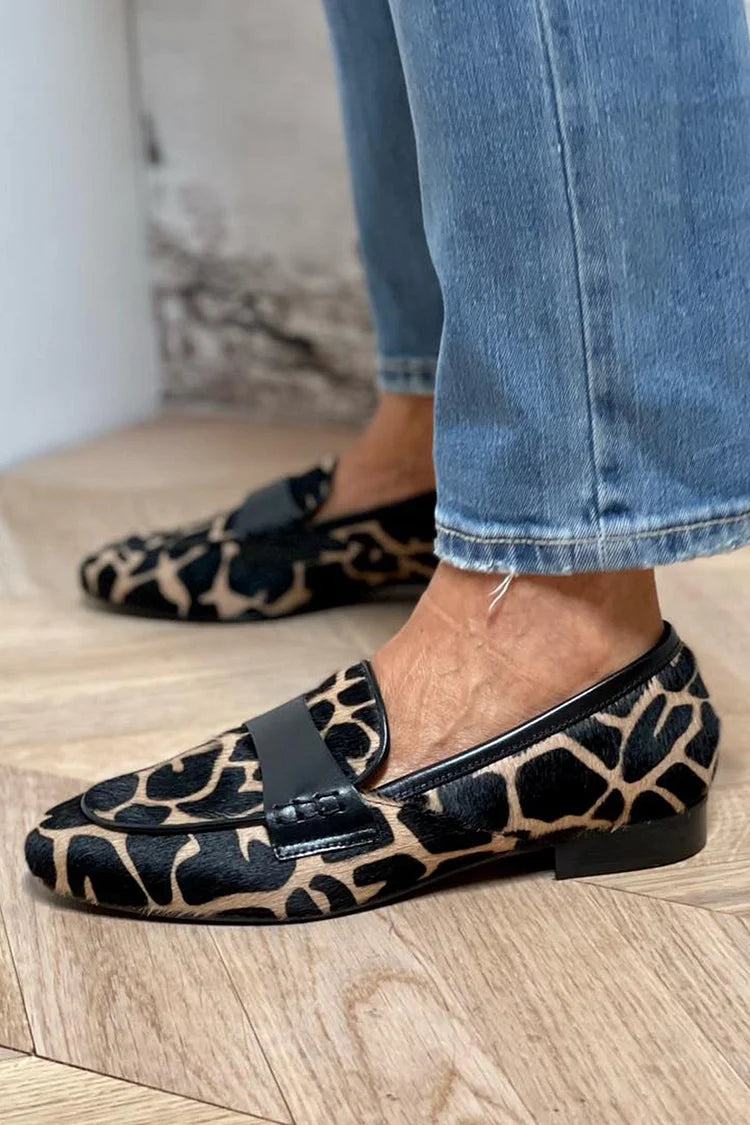 Elance™ | Luxe Animal Print Loafers