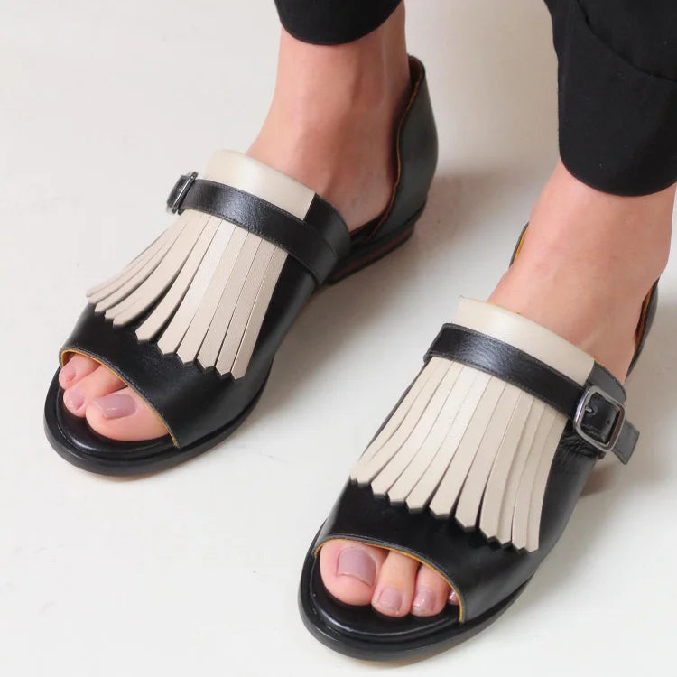 Elance™ | Chic Fringe Platform Sandals