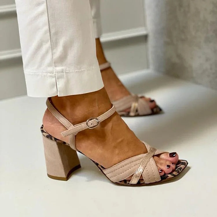Elance™ | Cross Strap Heel Sandals
