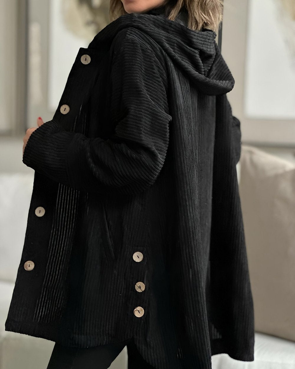 Ava&Claire™ | Cordia Cozy Corduroy Hooded Jacket