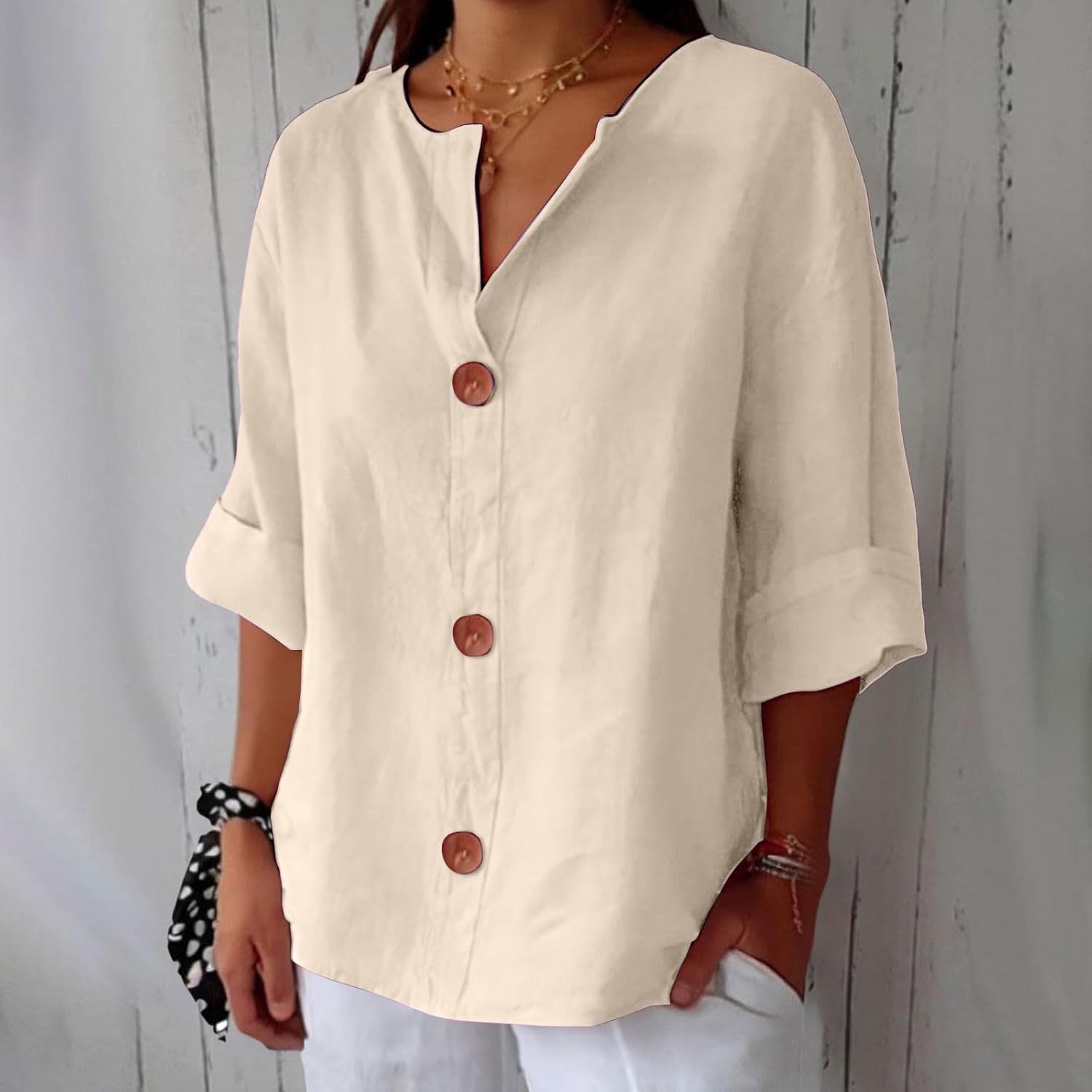 Clara | Casual Textured Blouse