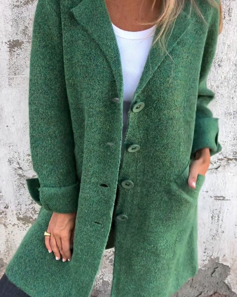 Maila™ | Casual Long Coat with Lapels