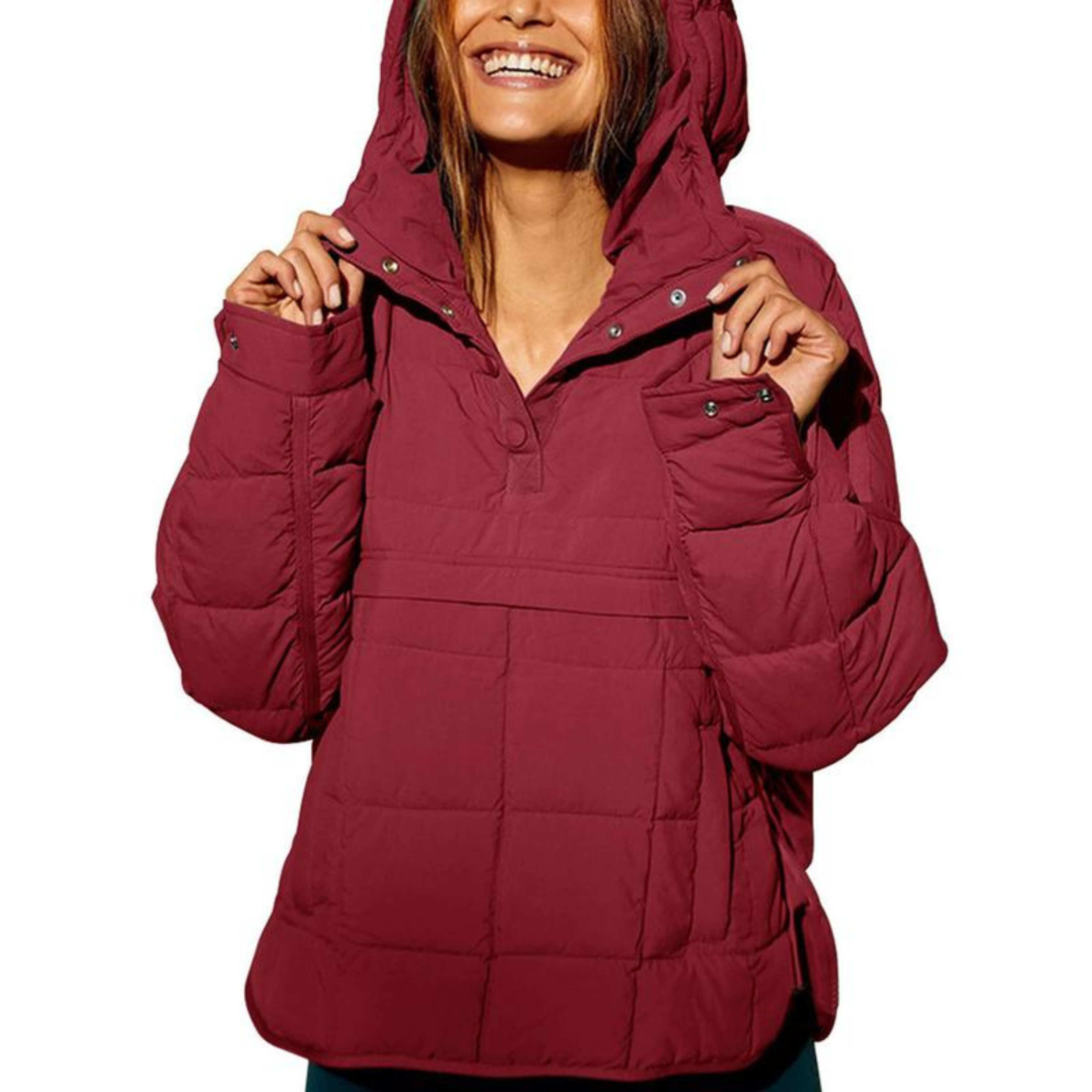 Ava&Claire™ – Oversized Hooded Pullover Hooded Jacket
