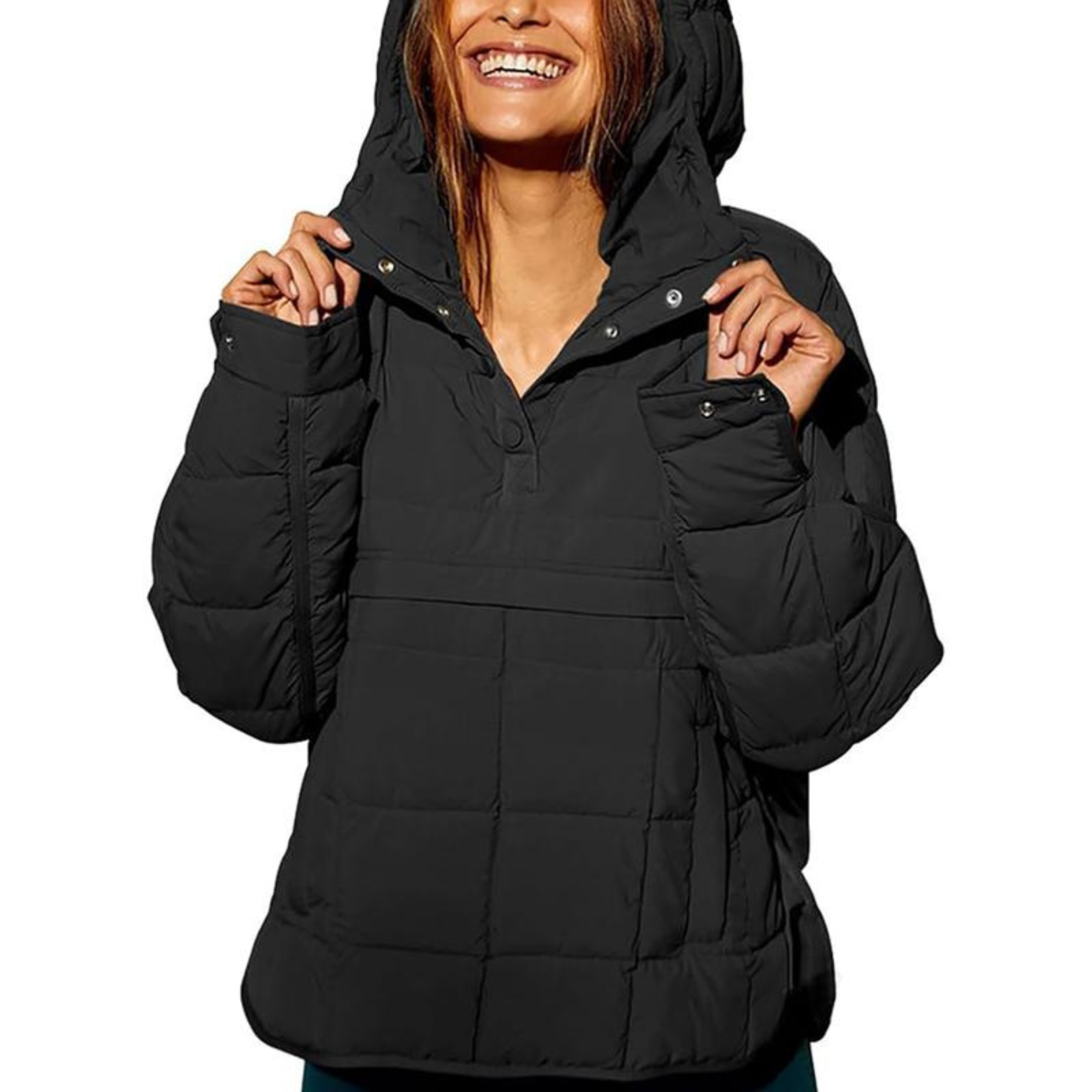 Ava&Claire™ – Oversized Hooded Pullover Hooded Jacket