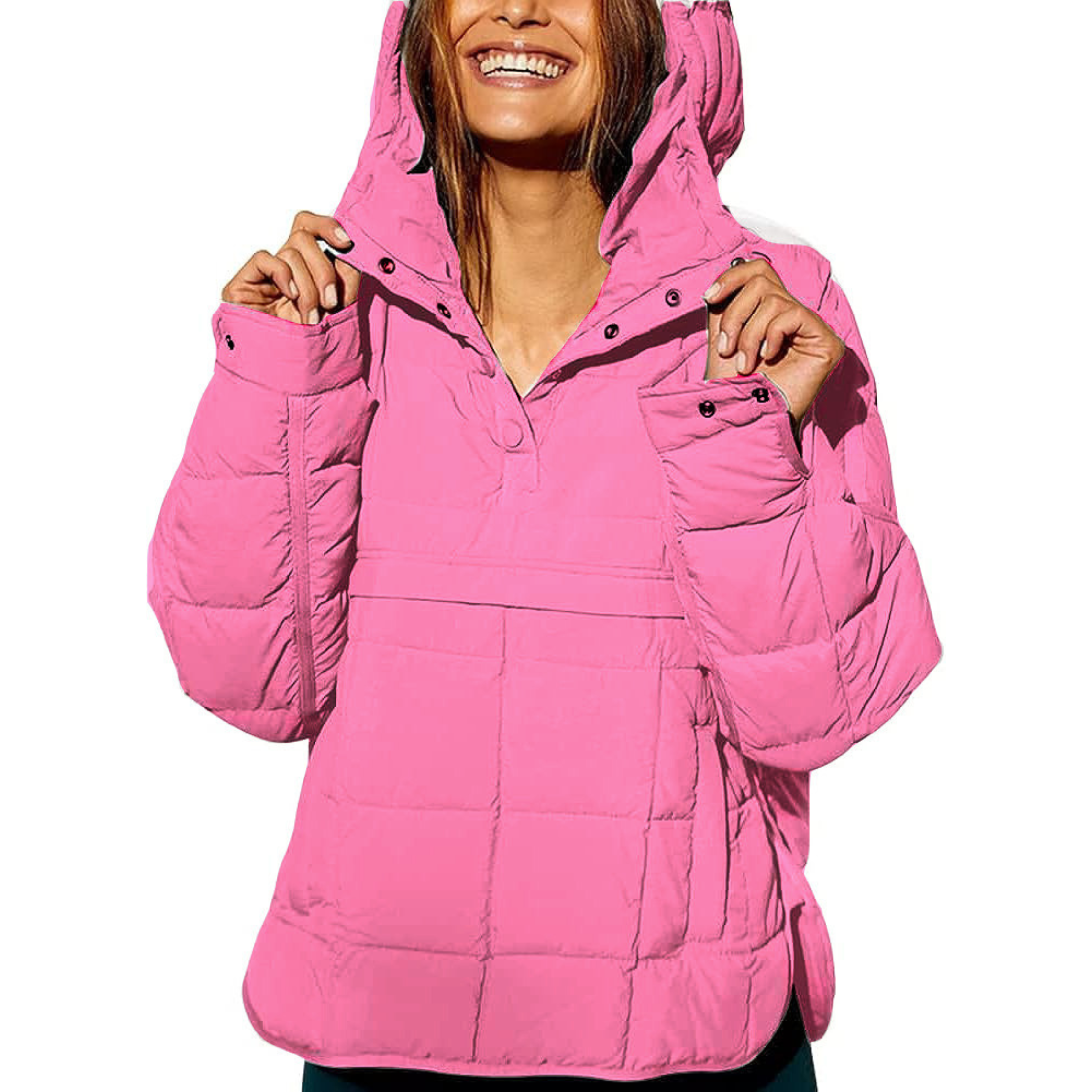 Ava&Claire™ – Oversized Hooded Pullover Hooded Jacket