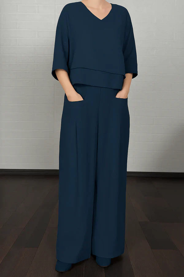 Ava&Claire - Akira Elegant Casual Two Piece Set