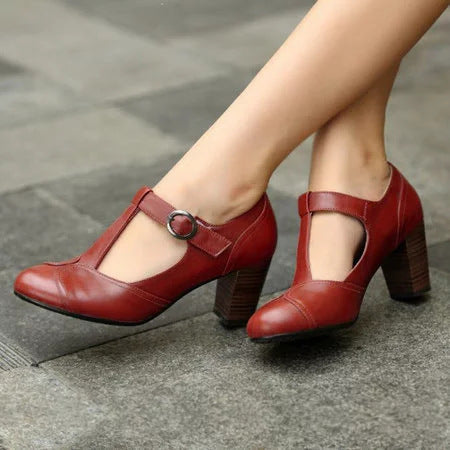Elance™ | Refined Low Heel T-Strap