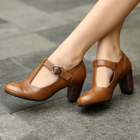 Elance™ | Refined Low Heel T-Strap