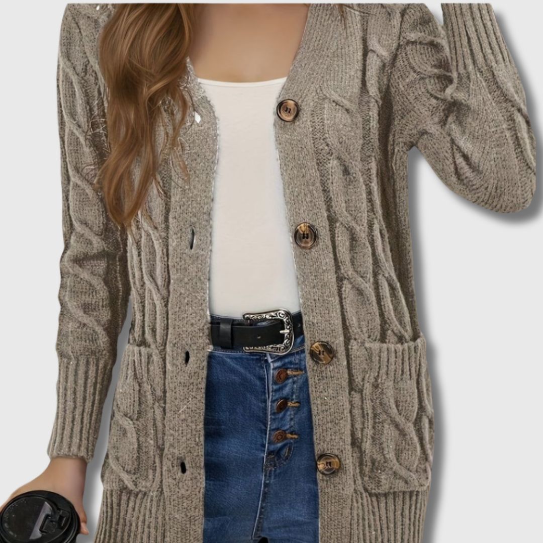 Elance™ | Elegant Twisted Knit Cardigan