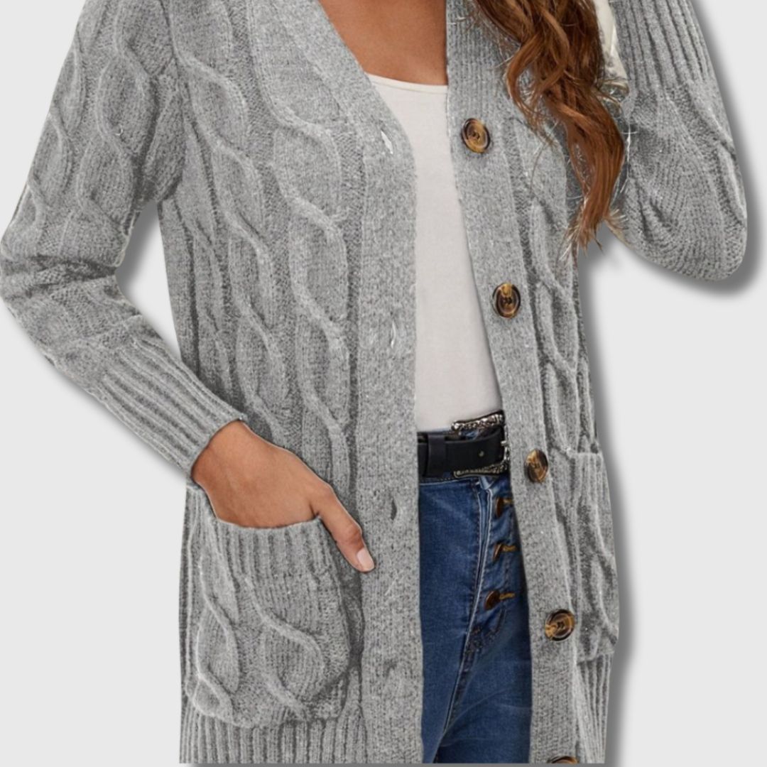 Elance™ | Elegant Twisted Knit Cardigan