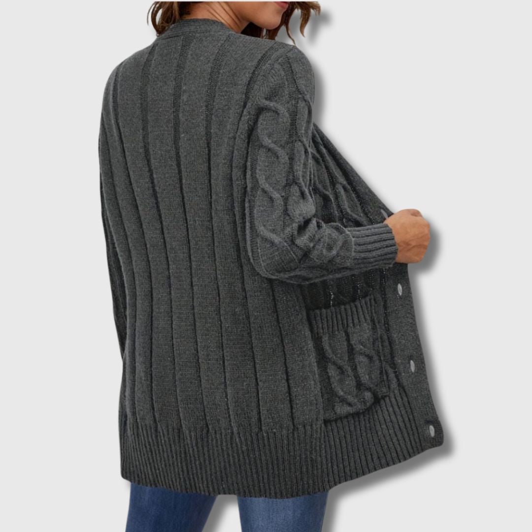 Elance™ | Elegant Twisted Knit Cardigan