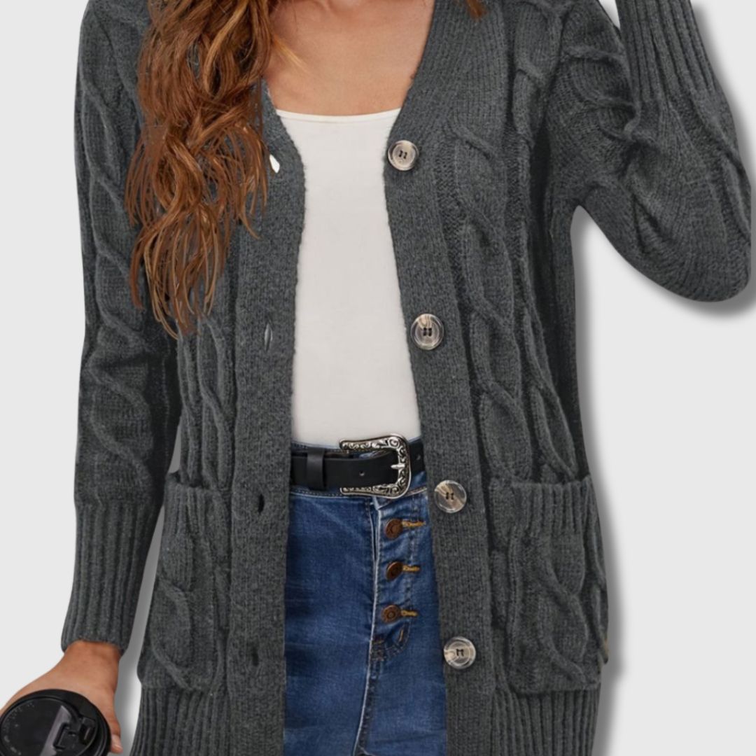 Elance™ | Elegant Twisted Knit Cardigan