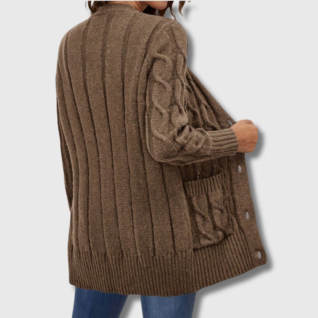 Elance™ | Elegant Twisted Knit Cardigan