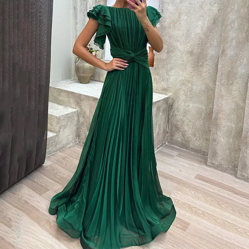 Elance™ | Pleated Evening Gown