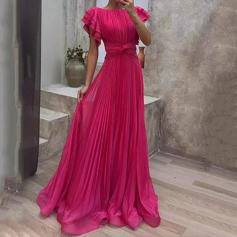 Elance™ | Pleated Evening Gown