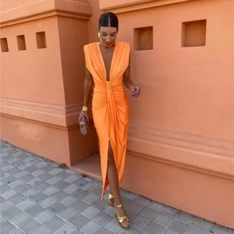 Elance™ | Pleated Elegance Dress