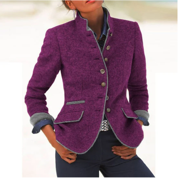 Ava&Claire | Valeria  Elegant cardigan with high collar